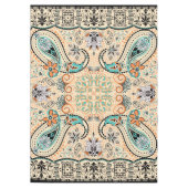 Boho Funky Trendy Retro abstraktes Muster Tischdecke (Vorderseite)