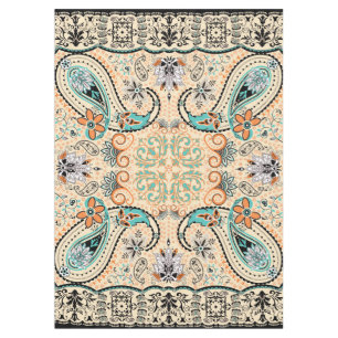 Boho Funky Trendy Retro abstraktes Muster Tischdecke