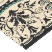 Boho Funky Trendy Retro abstraktes Muster Tischdecke (Schrägansicht)