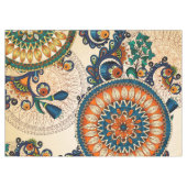 Boho Funky Trendy Retro abstraktes Muster Tischdecke (Vorderseite (Horizontal))