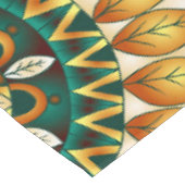 Boho Funky Trendy Retro abstraktes Muster Tischdecke (Schrägansicht)