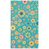 Boho Funky Trendy Retro abstraktes Muster Tischdecke (Vorderseite)