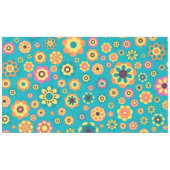 Boho Funky Trendy Retro abstraktes Muster Tischdecke (Vorderseite (Horizontal))