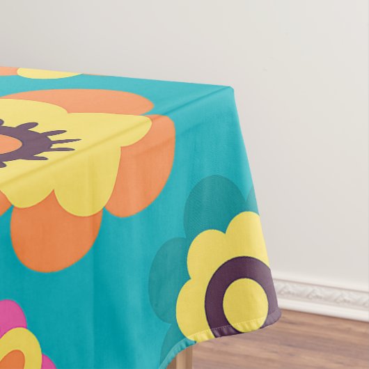 Boho Funky Trendy Retro abstraktes Muster Tischdecke (Beispiel)