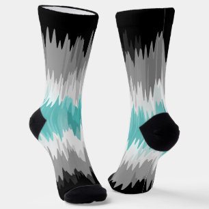 Boho Funky Wavy Abstract Libramaculine Stolzflagge Socken