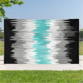 Boho Funky Wavy Abstract Libramasculine Stolzflagg Banner (Außenbereich)