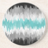 Boho Funky Wavy Abstrakt Libramasculine Prilag Getränkeuntersetzer (Vorne)