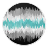 Boho Funky Wavy Abstrakt Libramasculine Prilag Keramikknauf (Vorderseite)