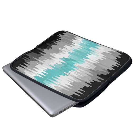 Boho Funky Wavy Abstrakt Libramasculine Prilag Laptopschutzhülle (Vorne Knopf)