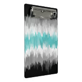 Boho Funky Wavy Abstrakt Libramasculine Prilag Mini Klemmbrett (Schrägansicht)