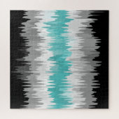 Boho Funky Wavy Abstrakt Libramasculine Prilag Puzzle (Horizontal)