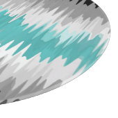Boho Funky Wavy Abstrakt Libramasculine Prilag Schneidebrett (Ecke)