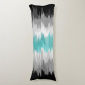 Boho Funky Wavy Abstrakt Libramasculine Prilag Seitenschläferkissen (Vorderseite Vertikal)