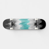 Boho Funky Wavy Abstrakt Libramasculine Prilag Skateboard (Horizontal)