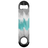 Boho Funky Wavy Abstrakt Libramasculine Prilag Speed Flaschenöffner (Vorderseite)