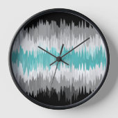 Boho Funky Wavy Abstrakt Libramasculine Prilag Uhr (Vorderseite)