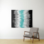 Boho Funky Wavy Abstrakt Libramasculine Prilag Wandteppich (Beispiel (Horizontal))