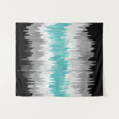 Boho Funky Wavy Abstrakt Libramasculine Prilag Wandteppich (Vorderseite (Horizontal))
