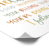 Boho für den Fall, dass dir niemand das Poster erz (Ecke)