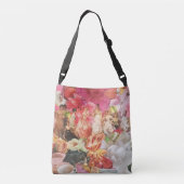 Boho Ganzkörpertasche mit Blumendamen Tragetaschen Mit Langen Trägern (Rückseite)