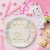 Boho Garden Bloom Blumenzellenplatte Pappteller (Party)