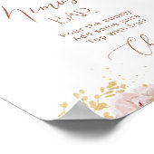 Boho Garden Blume mimosa Bar Poster (Ecke)