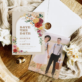 Boho Garden Blume Pampas Grass Save the Date