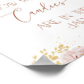 Boho Garden Blume Raten Sie, wie viele Bonbons Poster (Ecke)