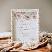 Boho Garden Blume Raten Sie, wie viele Bonbons Poster