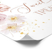 Boho Garden Blume Süßer Tisch Leckereien Poster (Ecke)