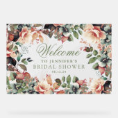 Boho Garden Floral Brautparty Willkommen Acrylschild