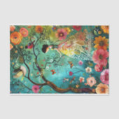 BOHO GARDEN MÄDCHEN DECOUPAGE SEIDENPAPIER (Vorderseite)