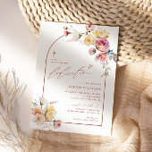 Boho Garden Rose Blume Einladung