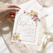 Boho Garden Rose Blume Einladung feiern