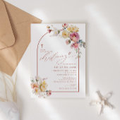 Boho Garden Rose Blume Einladung feiern