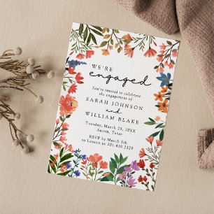 Boho Garden von Wildblume Engagement Party Einladung