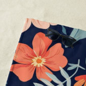 Boho Garden Whimsy - Floral Pattern Beach Badtuch Strandtuch (Beispiel)