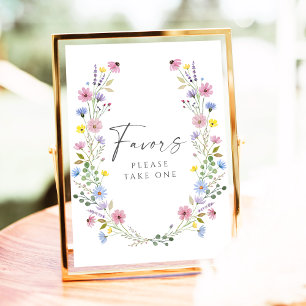 Boho Garden Wildblume Gastgeschenke Hochzeiten Unt Poster