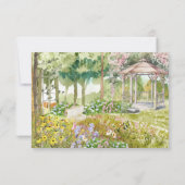 Boho Garden Wildblume | HochzeitsrSVP RSVP Karte (Rückseite)