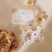 Boho Garden Wildblume | HochzeitsrSVP RSVP Karte