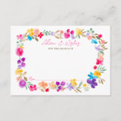 Boho garden Wildblumen Beratung wünscht Abschluss Begleitkarte (Vorderseite)