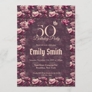 Boho Gardenias Charm Outdoor Birthday Einladung