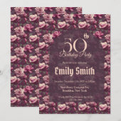 Boho Gardenias Charm Outdoor Birthday Einladung (Vorne/Hinten)