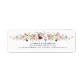 Boho-Garten-Aquarell-Wildblumen-Hochzeit  (Vorne)