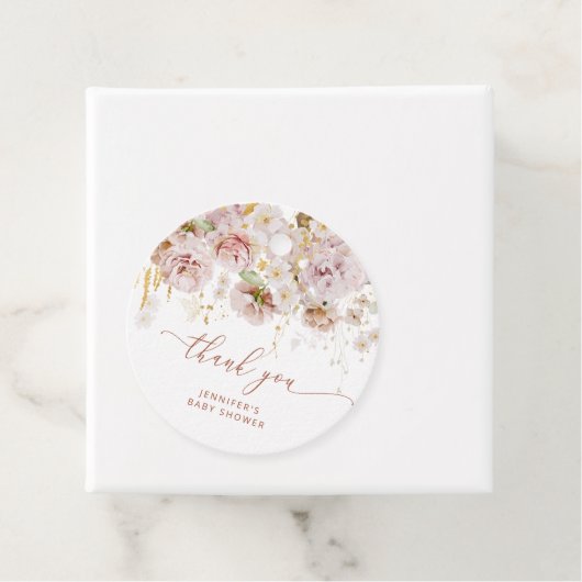 Boho Garten Blumendusche Danke Geschenkanhänger (Beispiel)