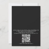 Boho-Garten Floral Rustikale Elegante QR-Code-Hoch Einladung (Rückseite)