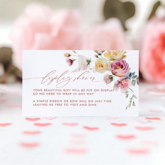 Boho-Garten-Rosen-Blumen-Display-Dusche Begleitkarte