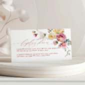 Boho-Garten-Rosen-Blumen-Display-Dusche Begleitkarte