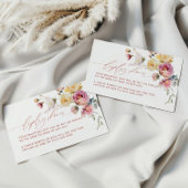 Boho-Garten-Rosen-Blumen-Display-Dusche Begleitkarte