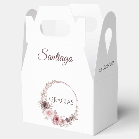 Boho Gastgeschenk Hochzeit Boxes Geschenkschachtel (Geöffnet)